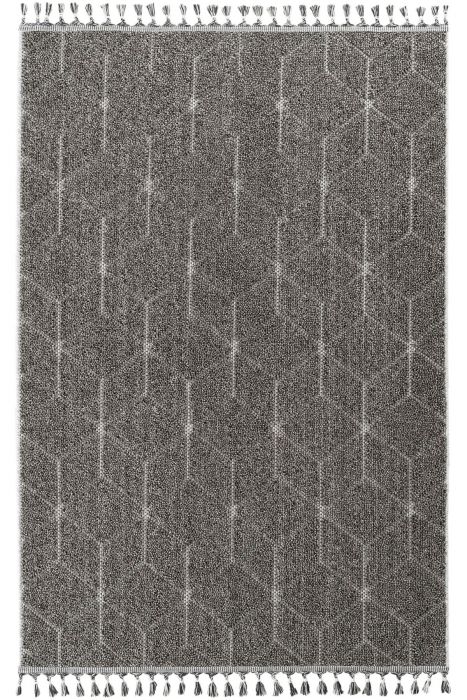 Килим Bukle 1408, цвят Сив, 80 x 250 см