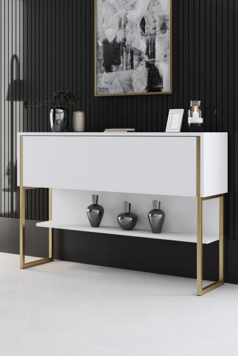 Скрин Luxe, цвят Златен Бял