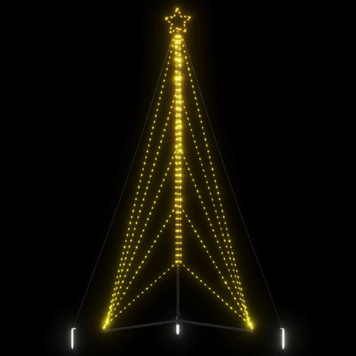 LED коледна елха 615 светодиода топло бяло 404,5 см