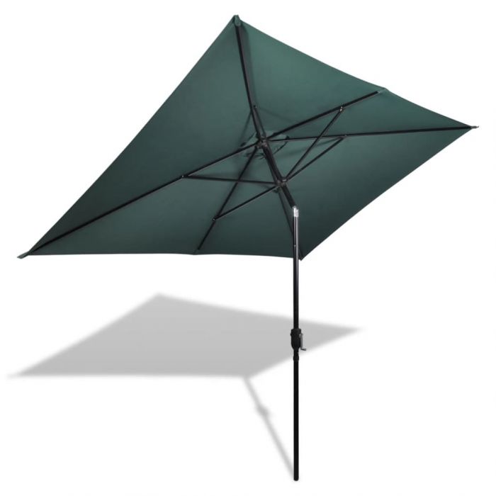 Градински чадър с метален прът