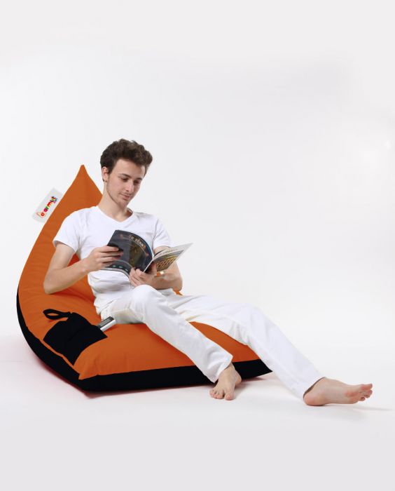 Градински пуф Pyramid Large Double Color Bed Pouf, цвят Оранжев