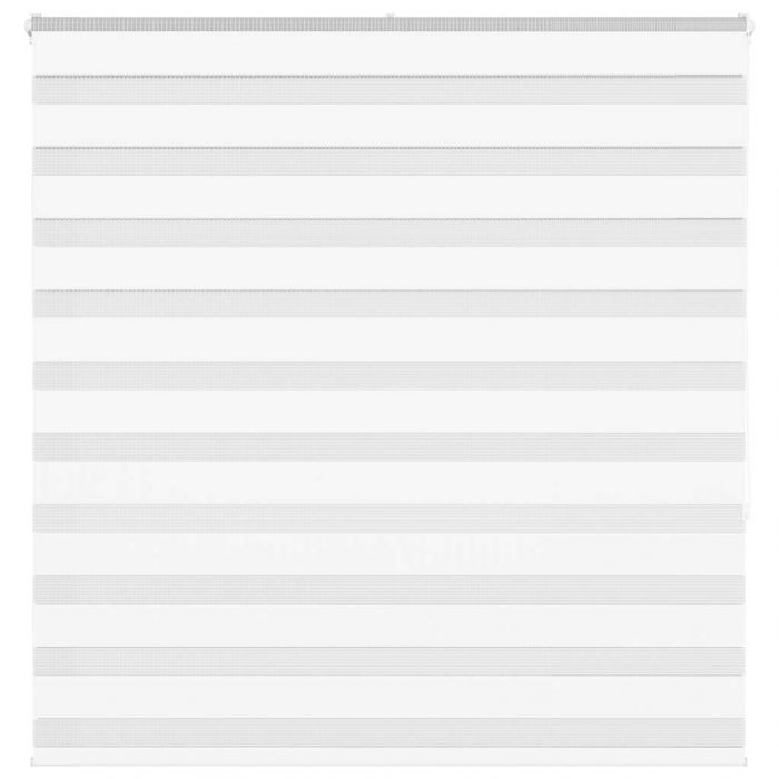 Зеброва щора бял 150x150 см ширина на плата 145,9 см полиестер