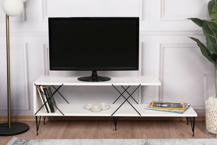 TV Stand Street - Бяло