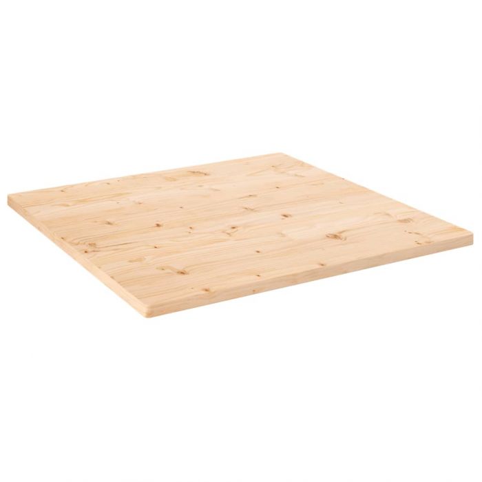 Плот за маса, 90x90x2,5 см, бор масив, квадратен