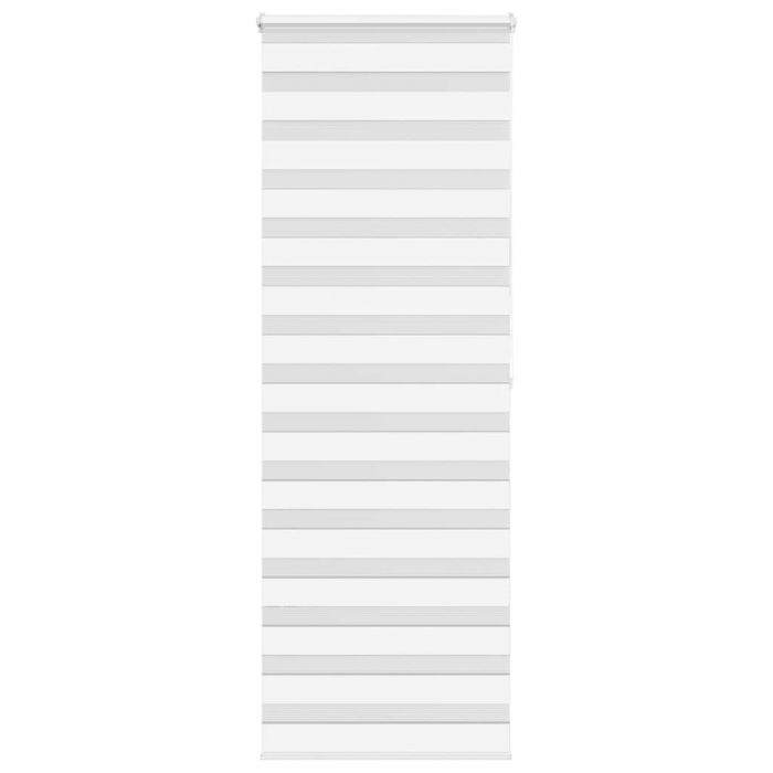 Зеброва щора бял 70x200 см ширина на плата 65,9 cm полиестер