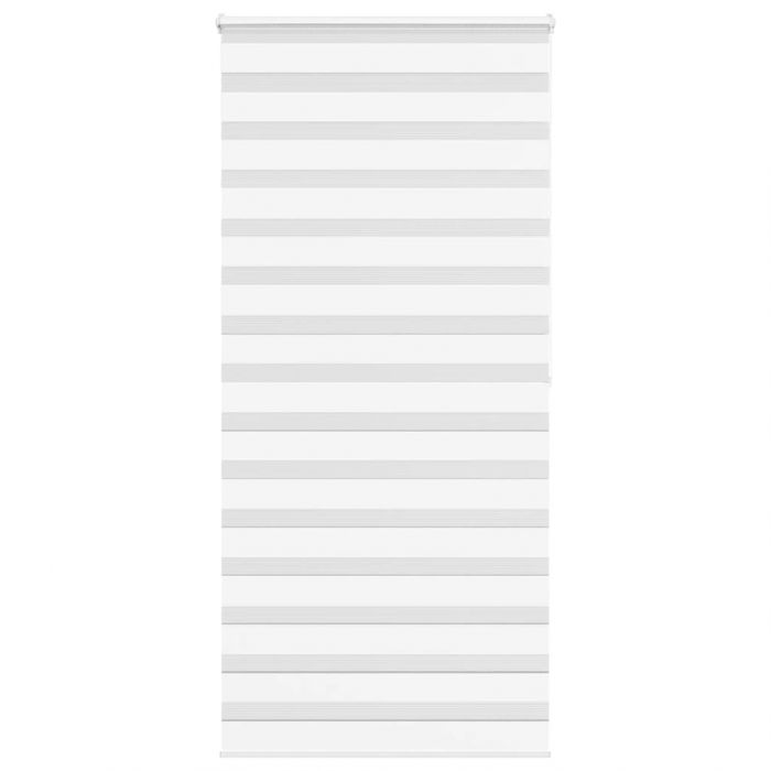 Зеброва щора бял 115x200 см Ширина на плата 110,9 см полиестер