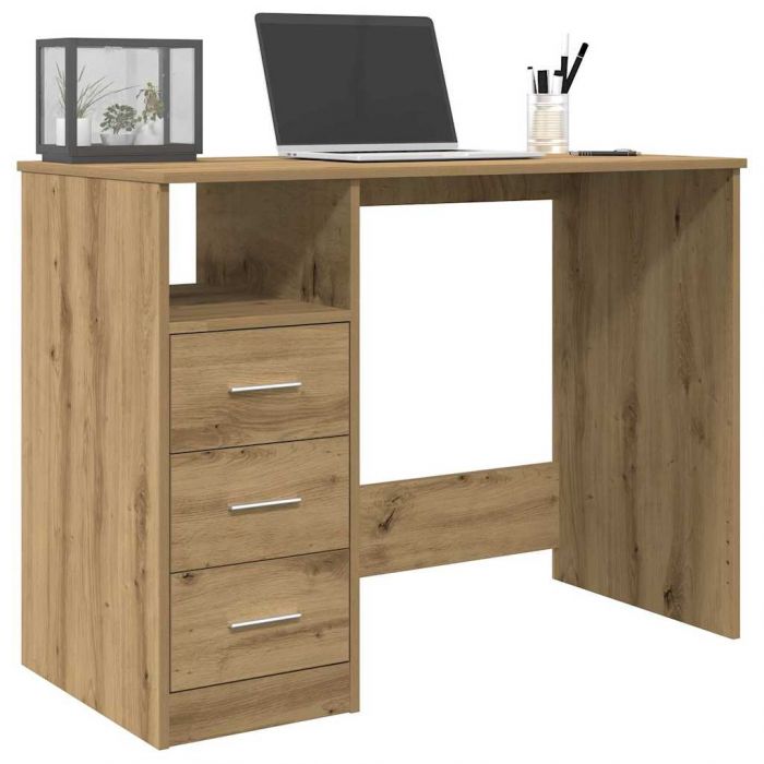 Бюрото Artisan Oak 102x76x50 cm Инженерна дървесина