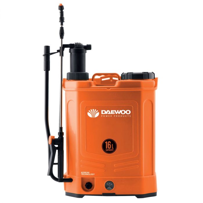 Акумулаторна пръскачка Daewoo, 12 V, 8 Ah, 16 л, 3 дюзи (DAMBSP16L)
