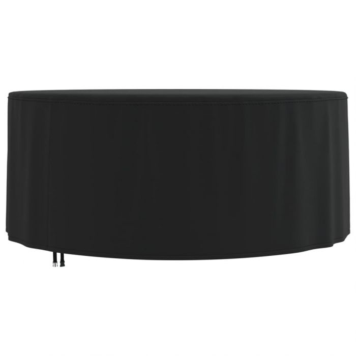 Калъф за градинска мебел кръгъл черен Ø 182x71 см 420D Оксфорд
