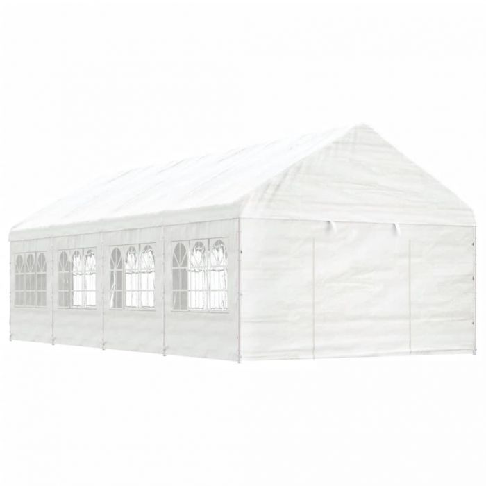 Навес с покрив бял 8 Wainwright,92x2,28x2,69 м полиетилен