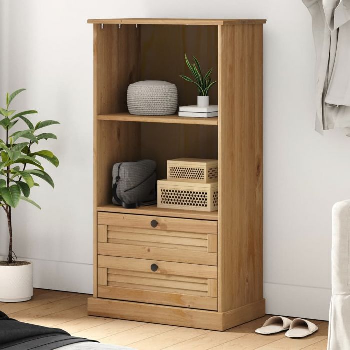 Етажерка за книги VIGO 60x35x114,5 см бор масив