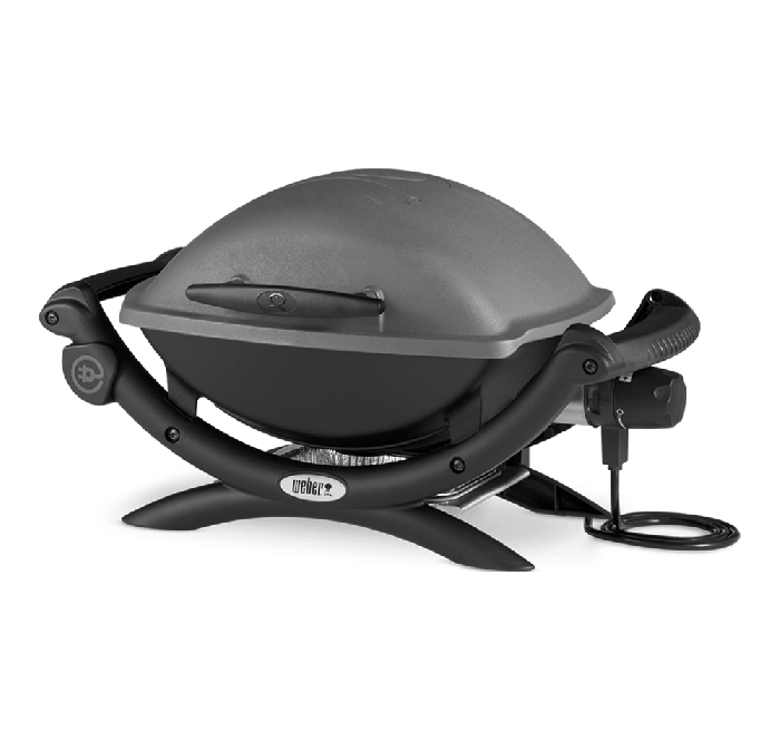Електрическо барбекю Weber Q1400 Dark Grey, 2200W, 43х32 см