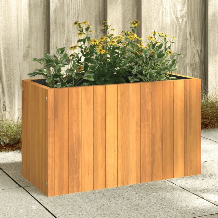 Градинска кашпа 59x27,5x35 см масивна акация