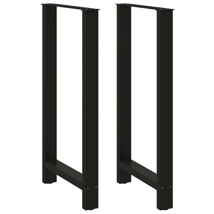 Крака за бар маса черни 2 бр. 60x(110-111) cm стомана