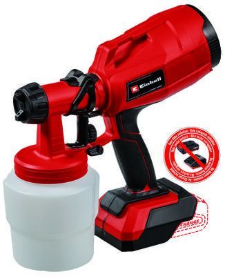 Einhell TC-SY 18/60 Li-Solo Power X-Change Акумулаторен бояджийски пистолет, 18 V, 800 мл, без батерия и зарядно
