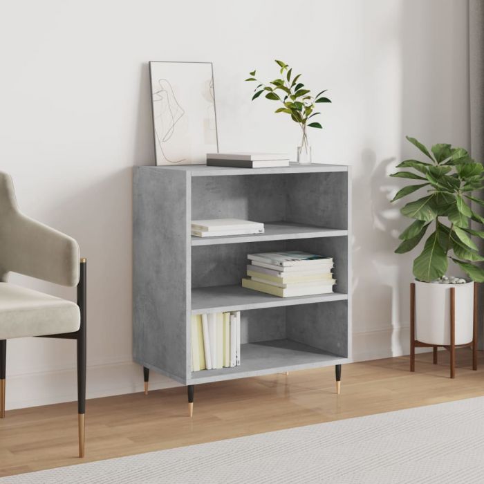 Бюфет бетонно сив 57x35x70 см инженерно дърво