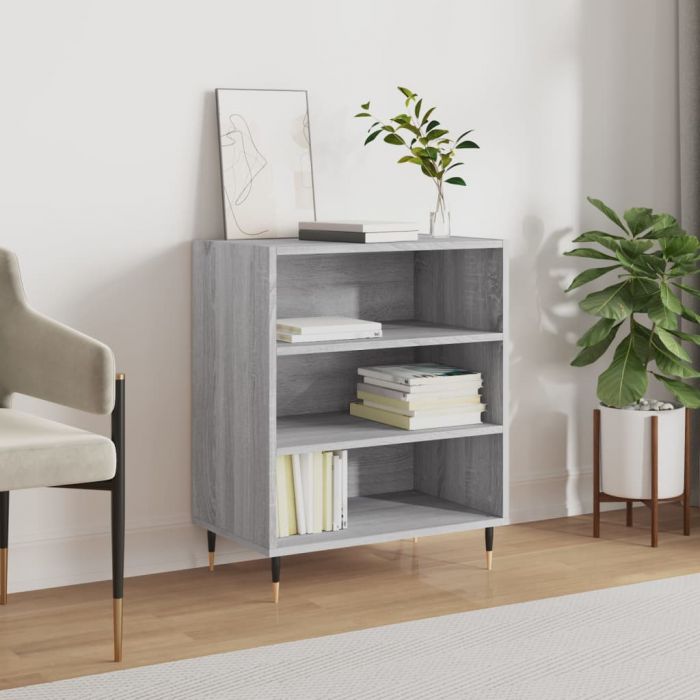Бюфет сив сонома 57x35x70 см инженерно дърво