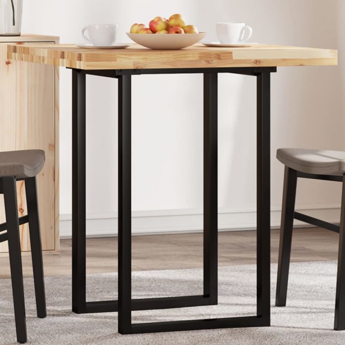 Плот за маса квадратен 70x70x4 см масивна акация