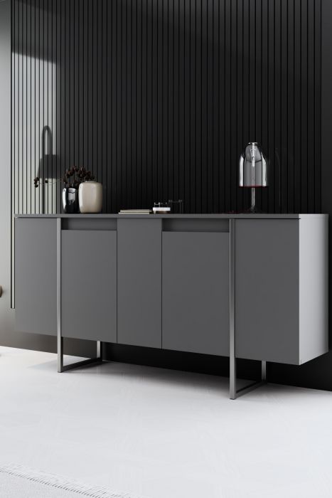 Конзола Luxe, цвят Антрацит Сребърен