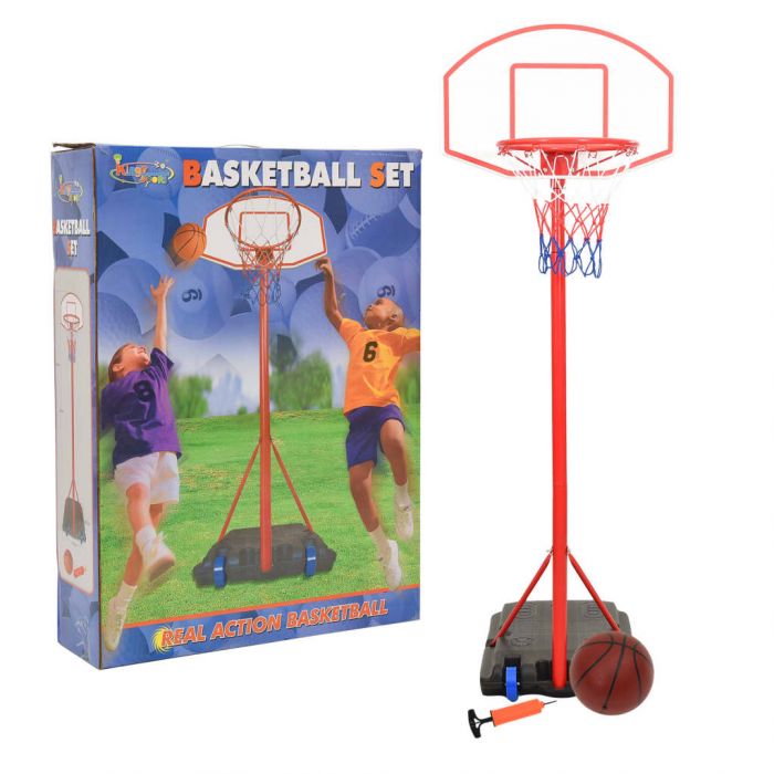 Преносим баскетболен комплект, регулируем, 200-236 см