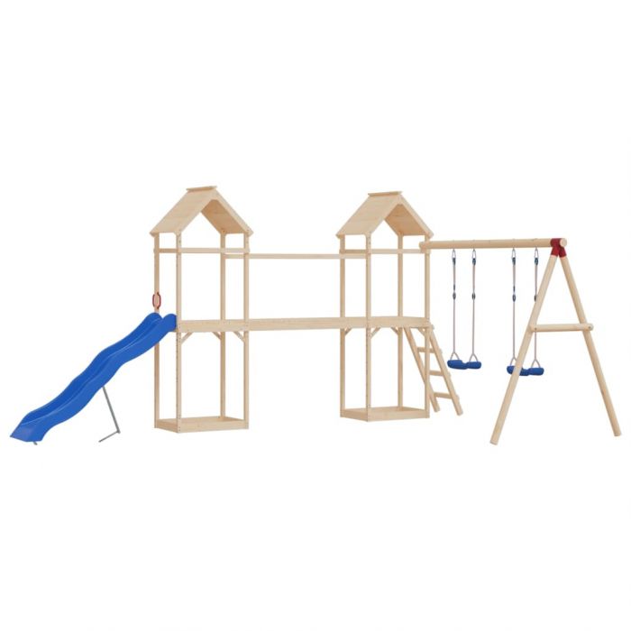 Детски люлки с въжета, 2 бр, сини, 37x15 см, полиетилен