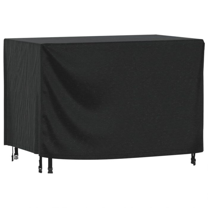Калъф за градинска мебел черен 140x70x90 см водоустойчив 420D