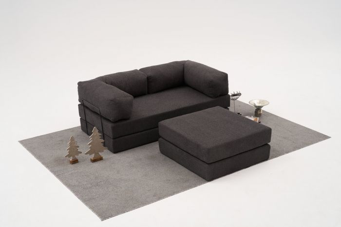 Ъглов диван Comfort Mini, цвят Антрацит