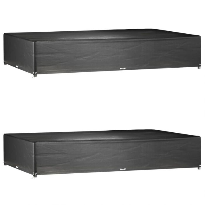 Калъф градинска мебел 2 бр 16 капси 325x205x60 см правоъгълни