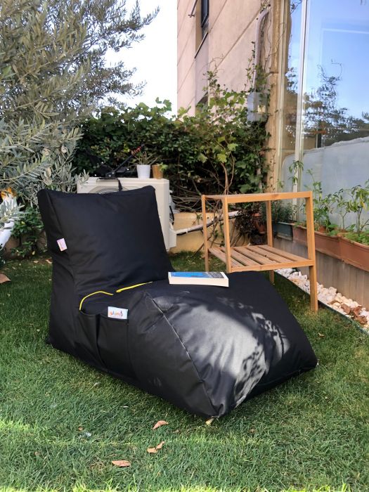Пуф Daybed, цвят Черен