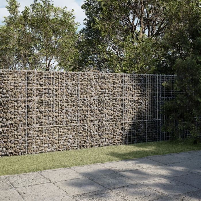 Габионна кошница с покритие, 300x50x150 см, поцинковано желязо