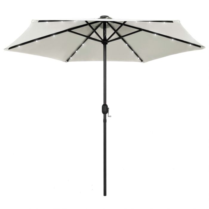Чадър с LED светлини и алуминиев прът Hubbard