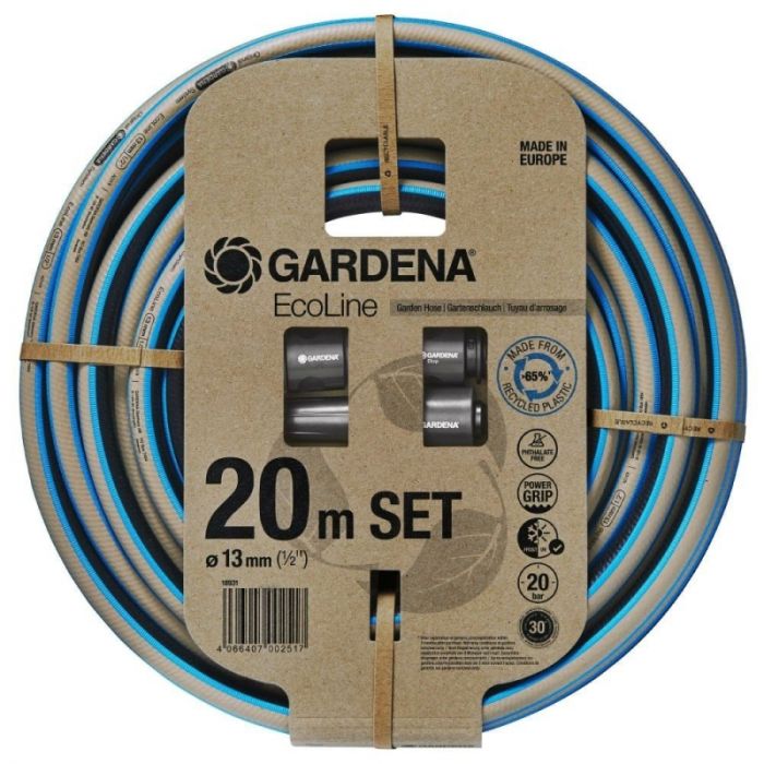 Маркуч Gardena EcoLine Set, 1/2", 20 м, с конектори (18931-20)