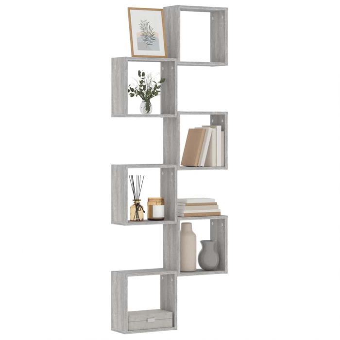 стенни кубчета 6 бр. сиви сонома 30x15x30 см