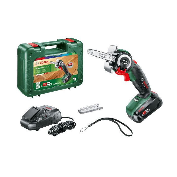 BOSCH AdvancedCut 18 Акумулаторен верижен трион 18 V 6 см (06033D5101)