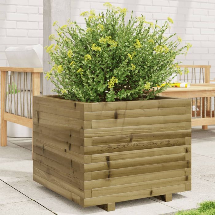 Градинска кашпа 60x60x49,5 см импрегниран бор