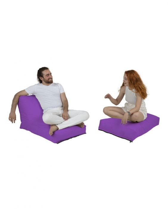 Градински пуф Siesta Sofa Bed Pouf, цвят Лилав