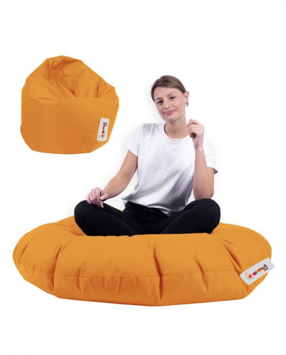 Градински пуф Iyzi 100 Cushion Pouf, цвят Оранжев