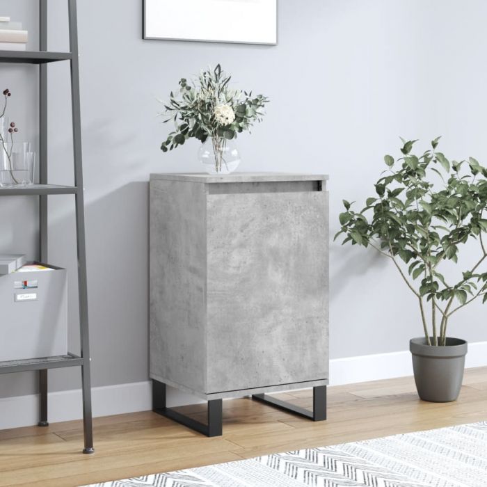 Бюфет бетонно сив 40x35x70 см инженерно дърво