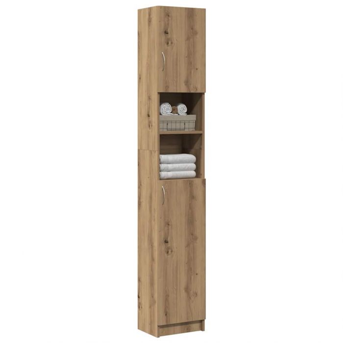 Шкаф за баня Artisan Oak 32x25,5x190 cm Инженерна дървесина
