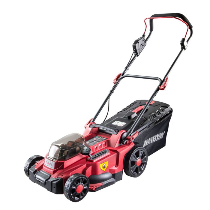Акумулаторна безчеткова косачка Raider RDP-BCLM20 Solo R20, 40 V, 37 см, без зарядно и батерии, с мулчиране (075350)