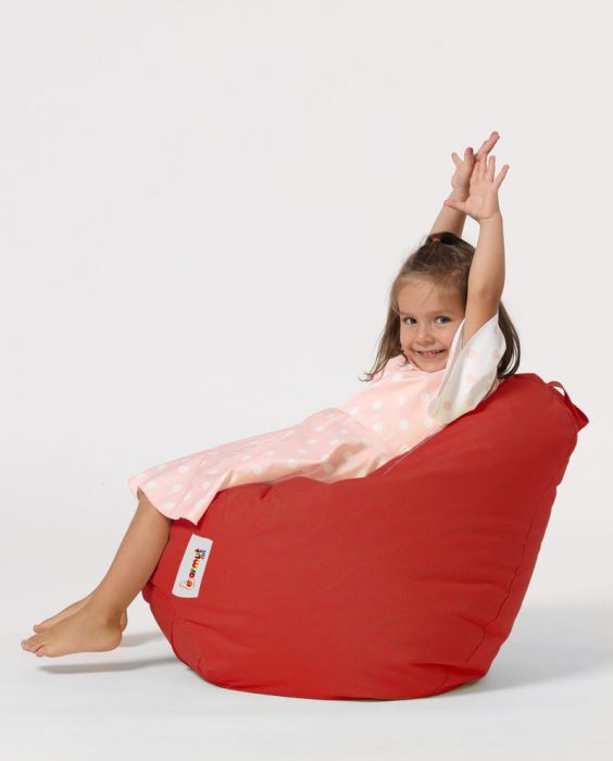Градински пуф Premium Kids, цвят Червен
