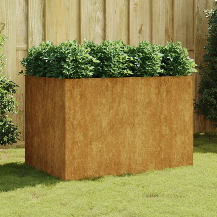 Градинска повдигната леха 120x80x80 см кортенова стомана