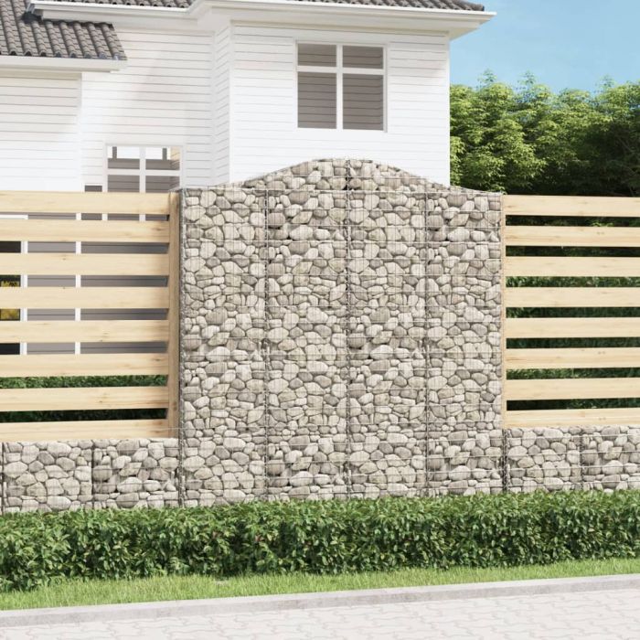 Габионни кошници арка 9 бр 200x50x220/240 см поцинковано желязо