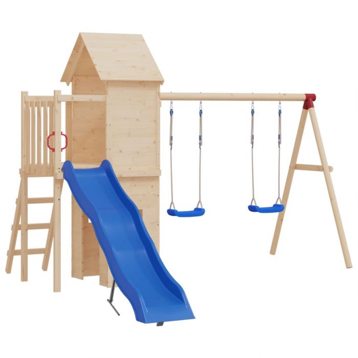 Детски люлки с въжета, 2 бр, сини, 37x15 см, полиетилен