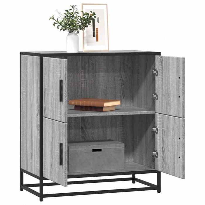 Шкаф Grey Sonoma 68x35x76 cm Изработена дървесина