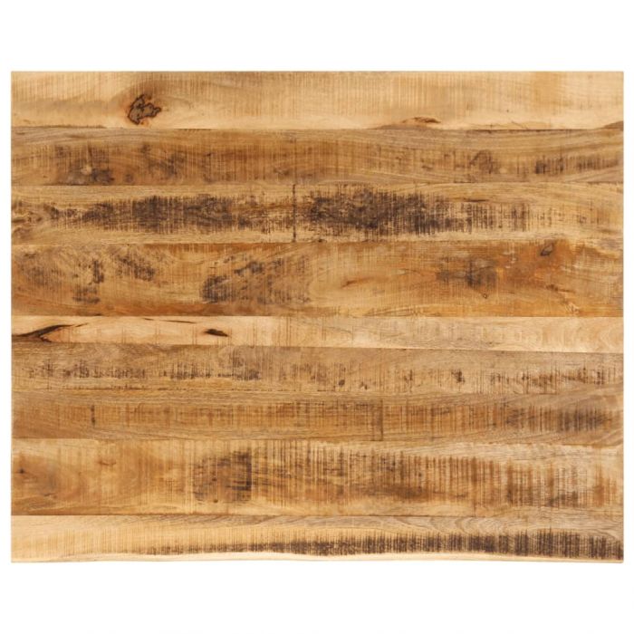 Плот за маса, 90x80x3,8 см, жив ръб, грубо мангово дърво масив