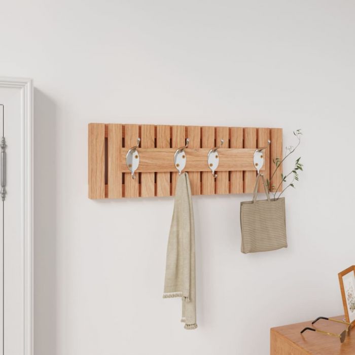 Закачалка за стена 42x8,5x14 см масивна орехова дървесина