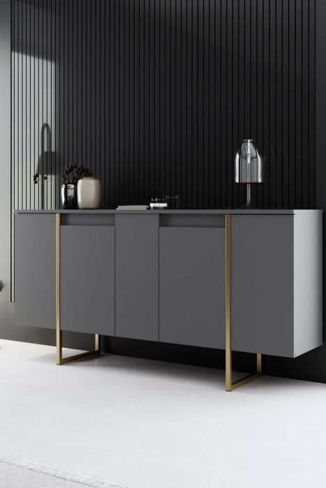 Конзола Luxe, цвят Антрацит Златен