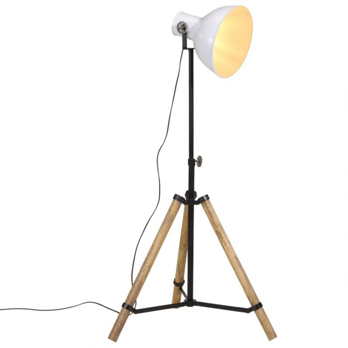 Подова лампа, 25 W, бяла, 75x75x90-150 см, E27