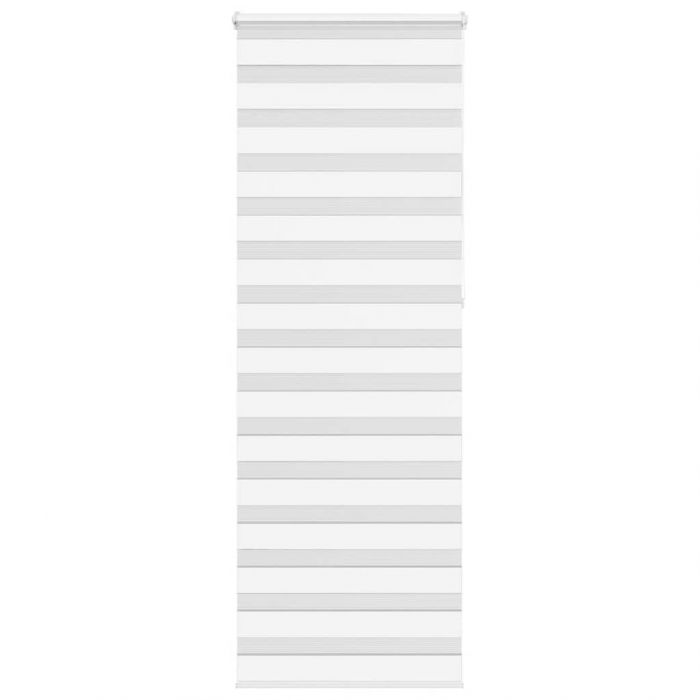Зеброва щора бял 75x230 см Ширина на плата 70,9 см Полиестер